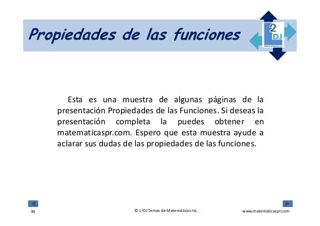 Propiedades de las funciones (slide share)
