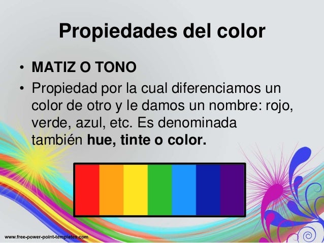 Propiedades del color