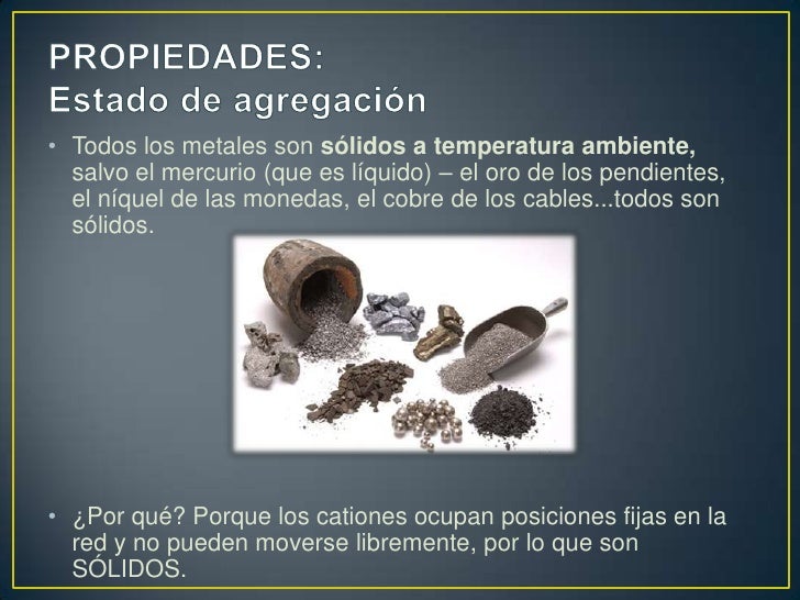 Propiedades de los compuesto metálicos