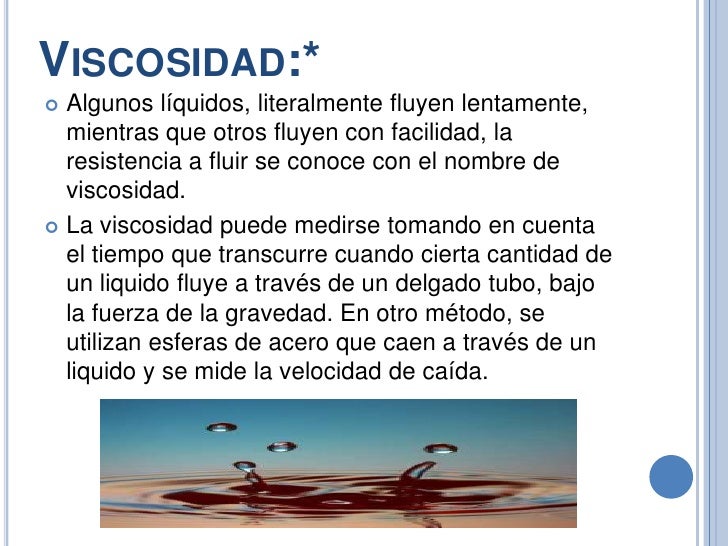 Propiedades de los liquidos