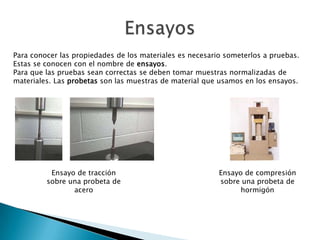 Propiedades FísicasConductividad Eléctrica: según se comporten frente a la corriente eléctrica, los materiales podemos clasificarlos en conductores, aislantes (o dieléctricos) y semiconductores.Los metales son buenos conductores de la electricidad. Los plásticos son buenos aislantes. Combinando ambas propiedades podemos crear cables eléctricos aislados.Los semiconductores (usados en electrónica) se comportan como conductores o aislantes en determinadas circunstancias.