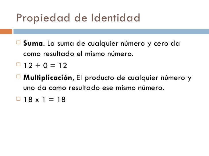 Propiedades de los números