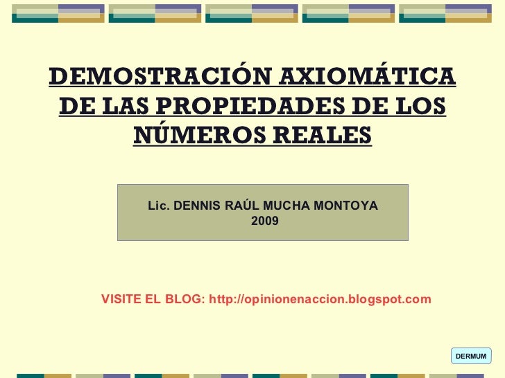 Propiedades De Los NúMeros Reales