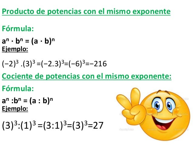 Propiedades de potencia