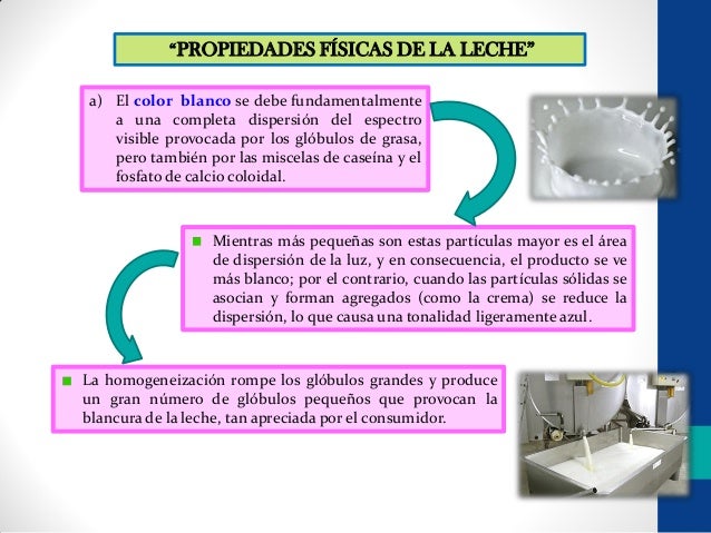 Propiedades fisicas de la leche unidad 2