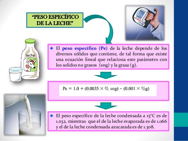 Propiedades fisicas de la leche unidad 2