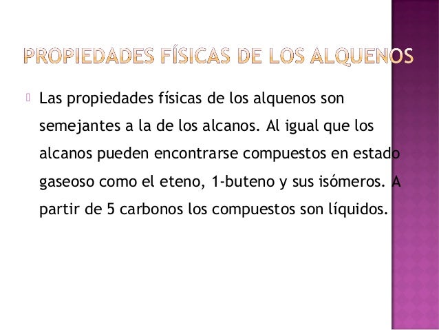 Propiedades físicas y quimicas de hidrocarburos