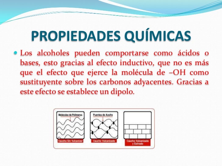 Propiedades físicas y químicas de los alcoholes