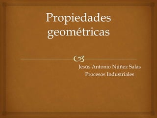 Jesús Antonio Núñez Salas
Procesos Industriales
 