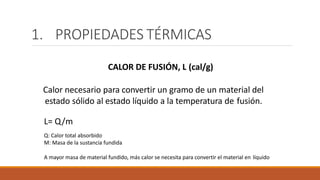 Propiedades químicas y térmicas de ma a Odontólogia | PDF