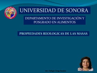 UNIVERSIDAD DE SONORA
DEPARTAMENTO DE INVESTIGACIÓN Y
POSGRADO EN ALIMENTOS
 