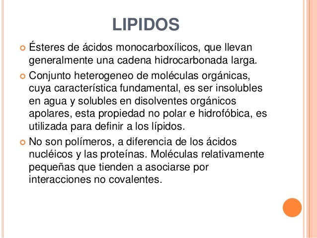 Propiedades y clasificacion de lipidos y acidos grasos