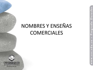 NOMBRES Y ENSEÑAS
  COMERCIALES
 