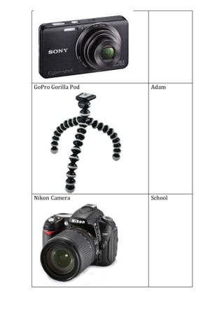GoPro Gorilla Pod Adam
Nikon Camera School
 