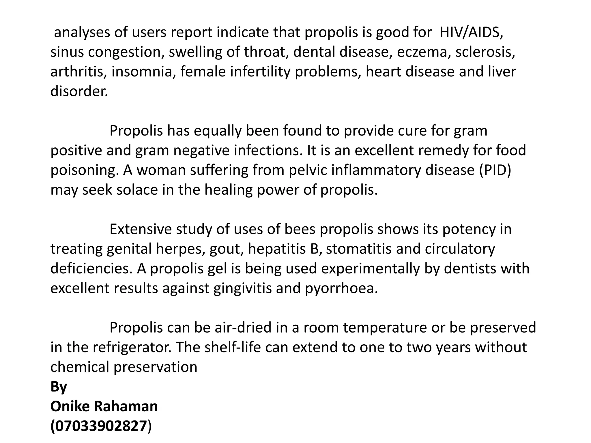 Propolis | PPTX
