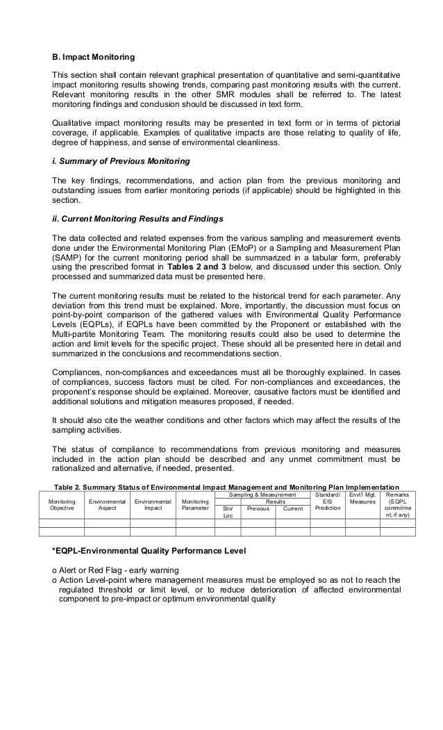 DENR Semi Annual Report (CMR) Form