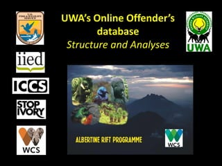 UWA’s Online Offender’s
database
Structure and Analyses
 
