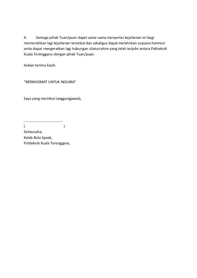Kertas kerja penganjuran kejohanan bola sepak