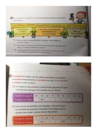 Proporcionalidad y problemas