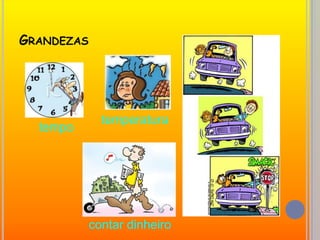 Grandezastemperaturatempocontar dinheiro