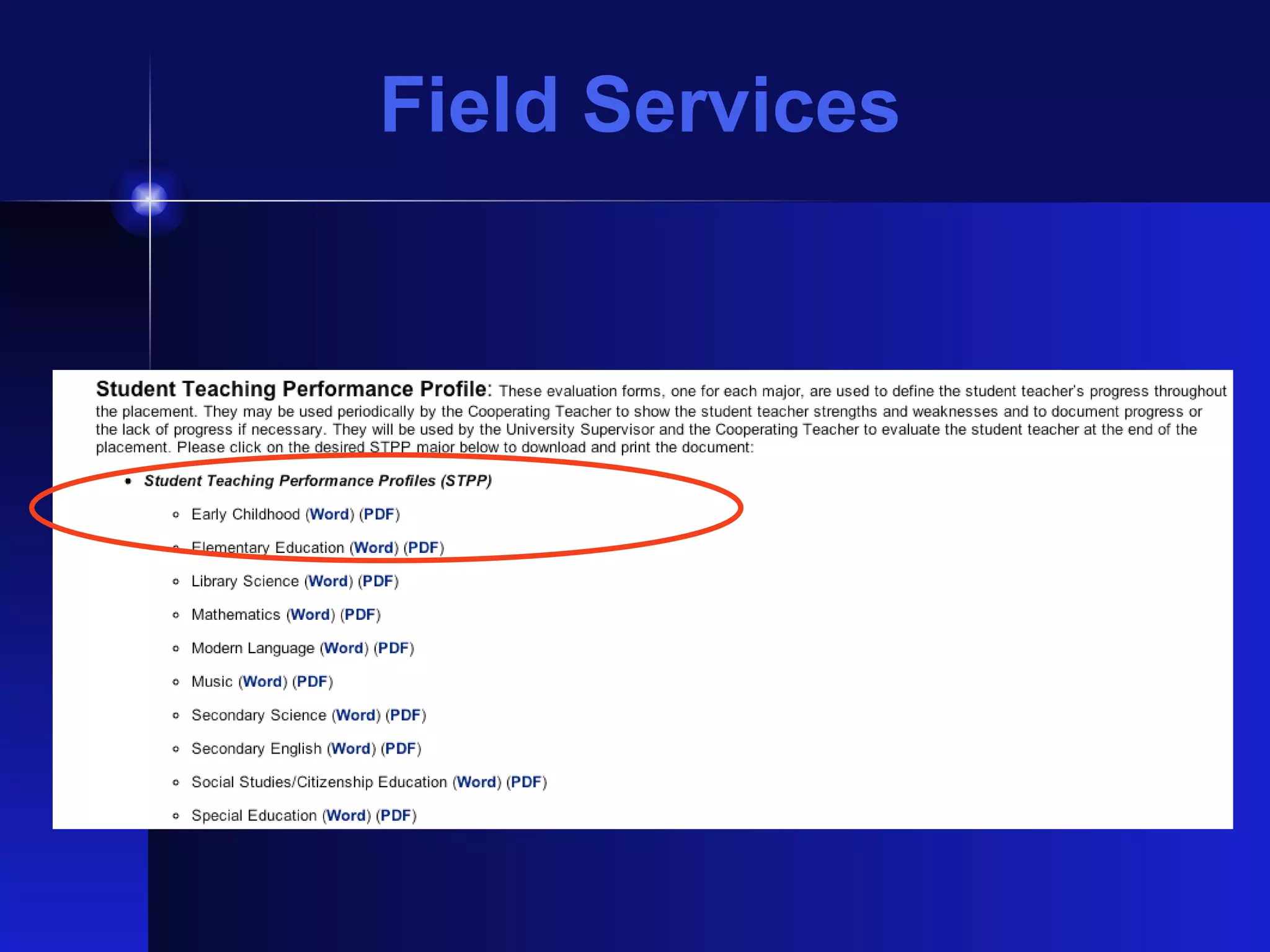 Field Services 