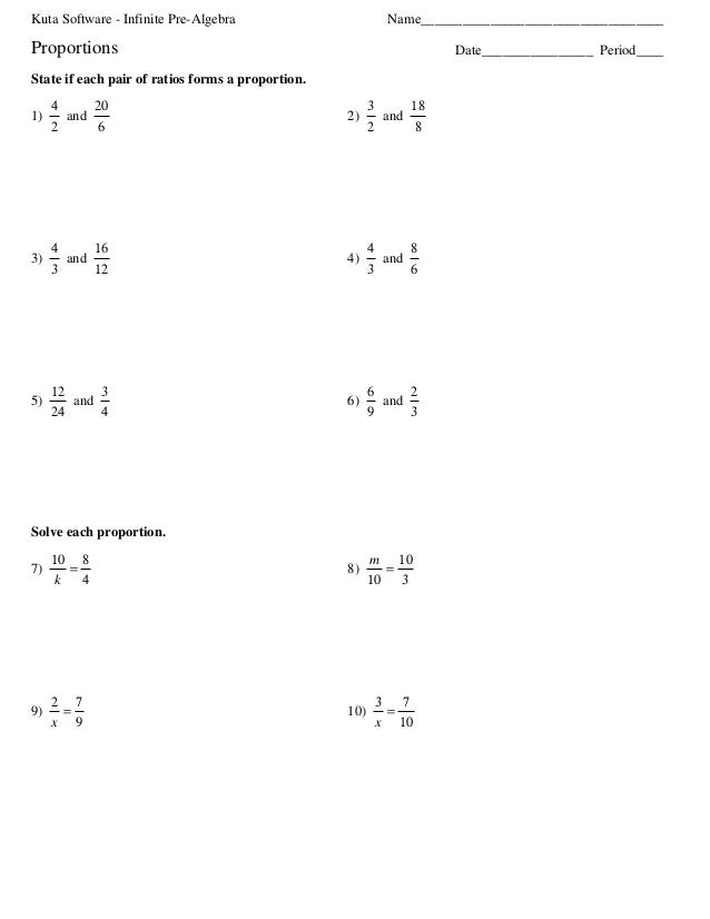 Proportion hw