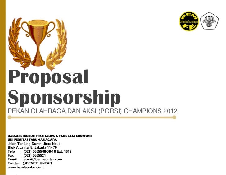 Contoh Proposal Futsal - Contoh II