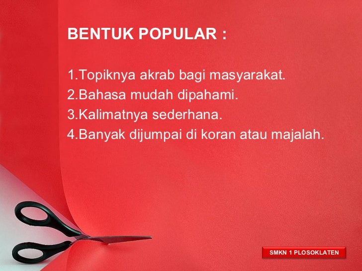 Materi Pelajaran Bahasa Indonesia: Proposal