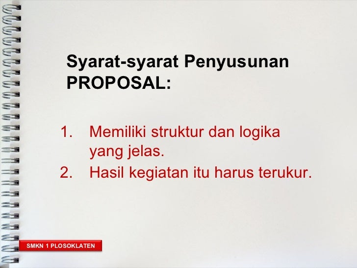 Materi Proposal Bahasa Indonesia – Amat