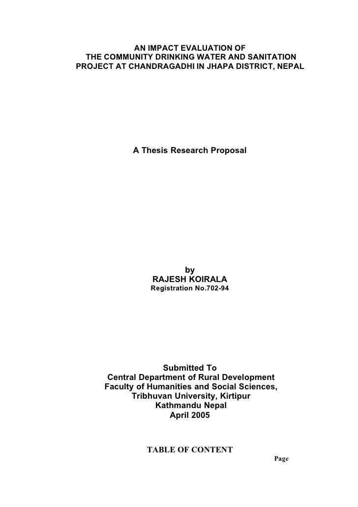research proposal sample in nepali