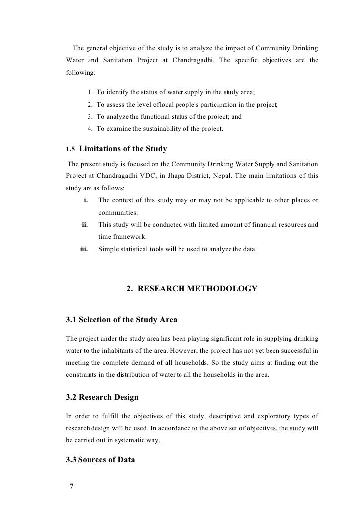 Water project proposal seeking funding picture