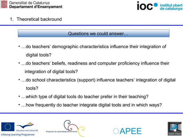 Survey on Integration of digital tools | PPT
