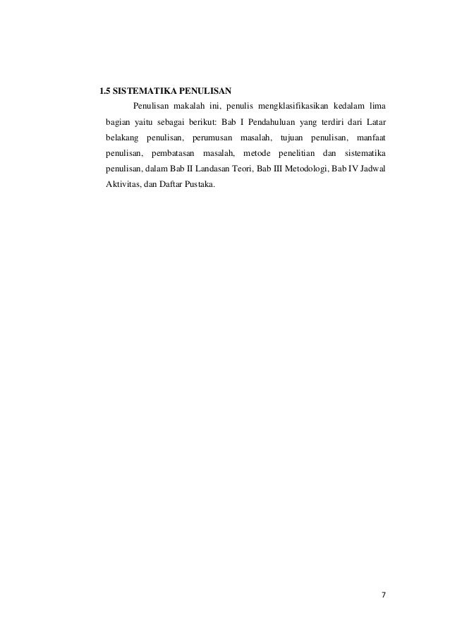Contoh Proposal Proyek Penanganan Konsumen "FIRST STEP TO 