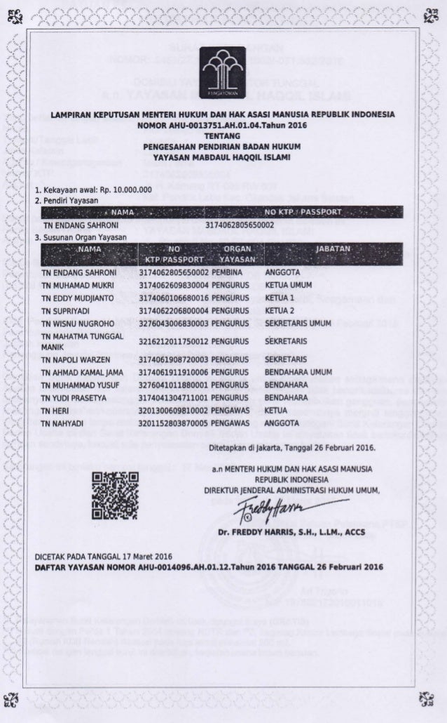 Proposal Pembangunan Pondok Pesantren Mabdaul Haqqil Islami