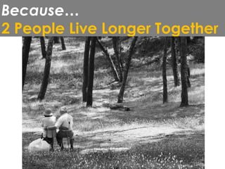 Because…
2 People Live Longer Together