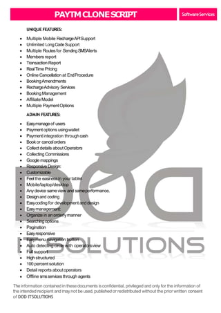 FREERECHARGE CLONE | WEBSITE SCRIPTS | PPTX