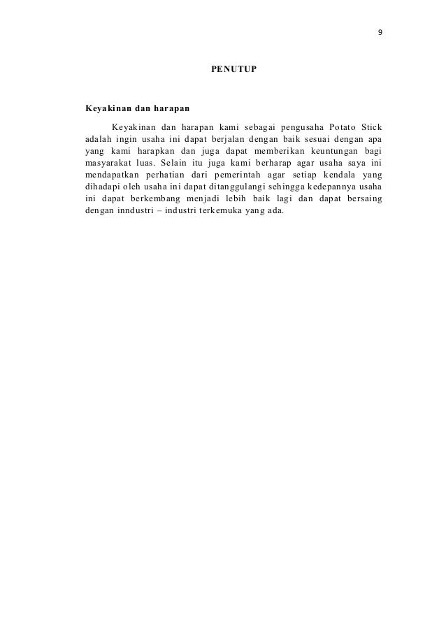 Business plan keripik kentang picture