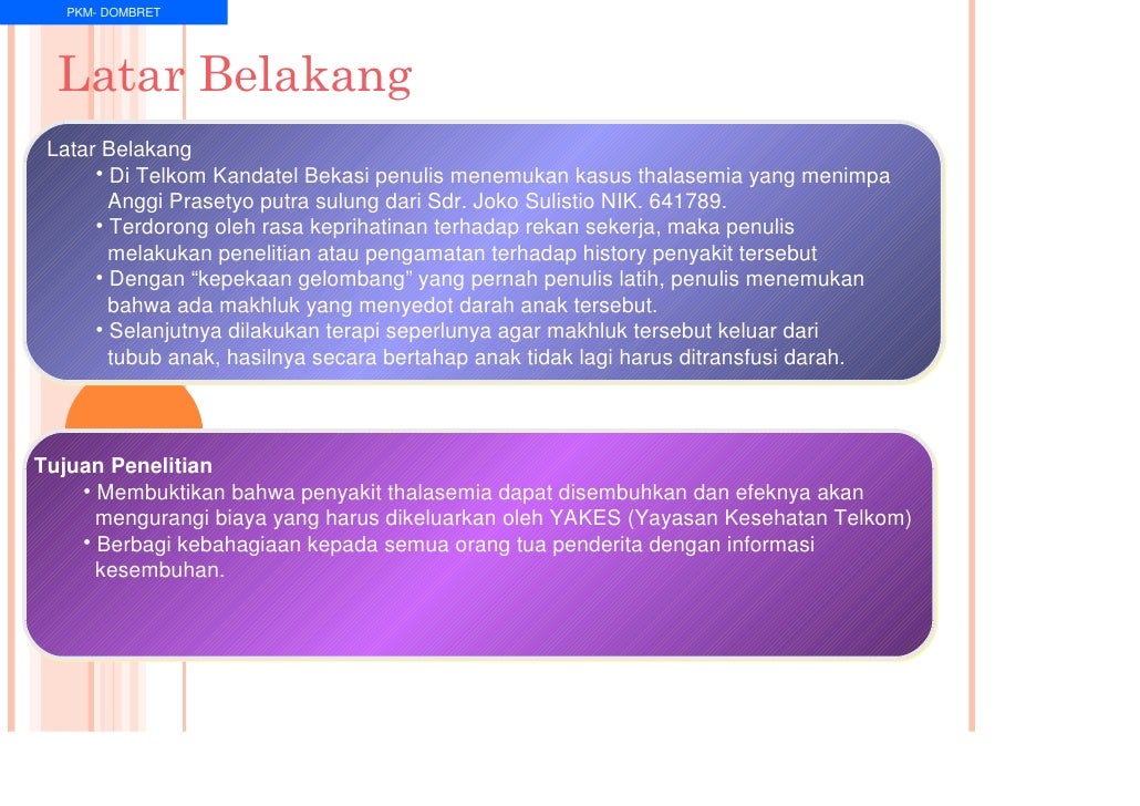 Thalasemia Bisa Disembuhkan