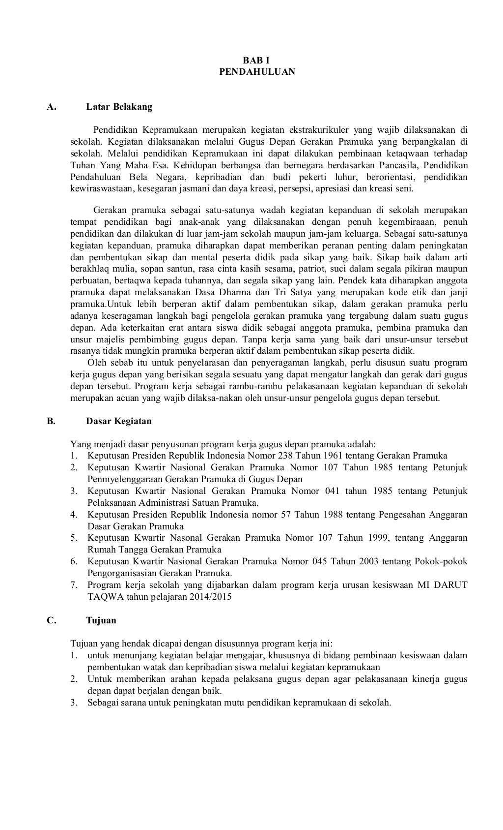 Proposal programkerjapramukamiaththahiriyah