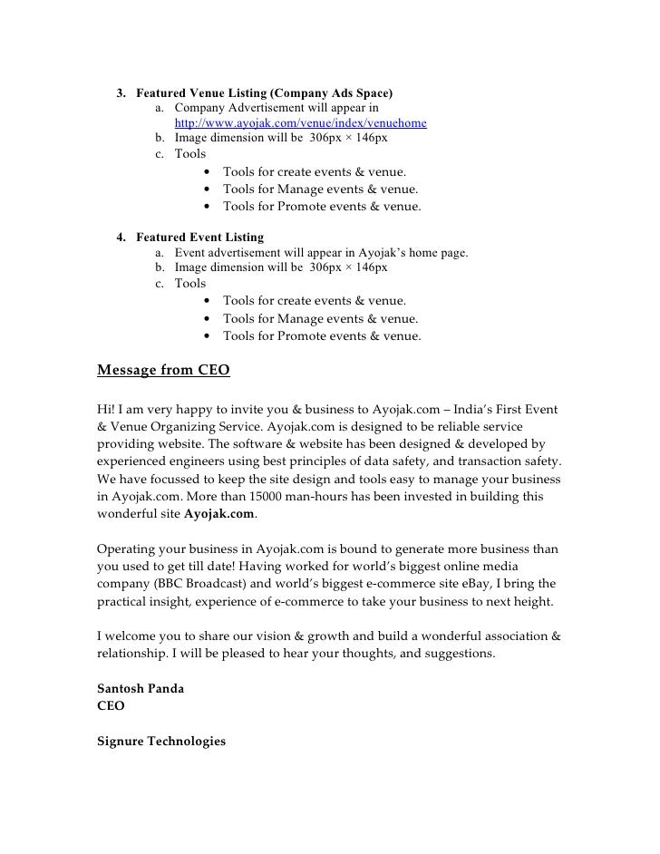 business proposal for event management