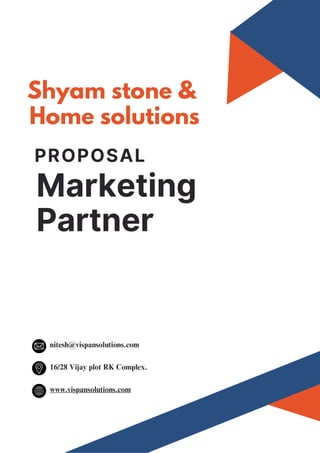 Digital Marketing Proposal for Shyam stone and home solutions by Techinator