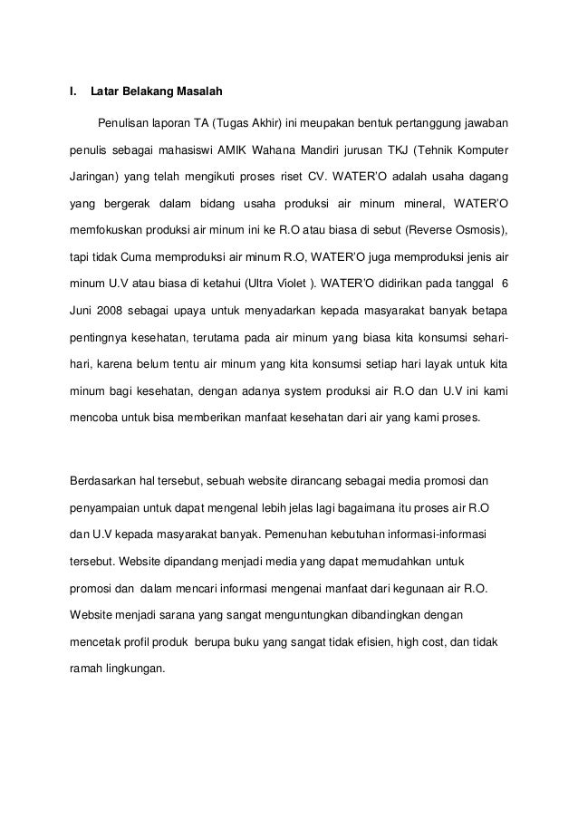 Contoh proposal TA