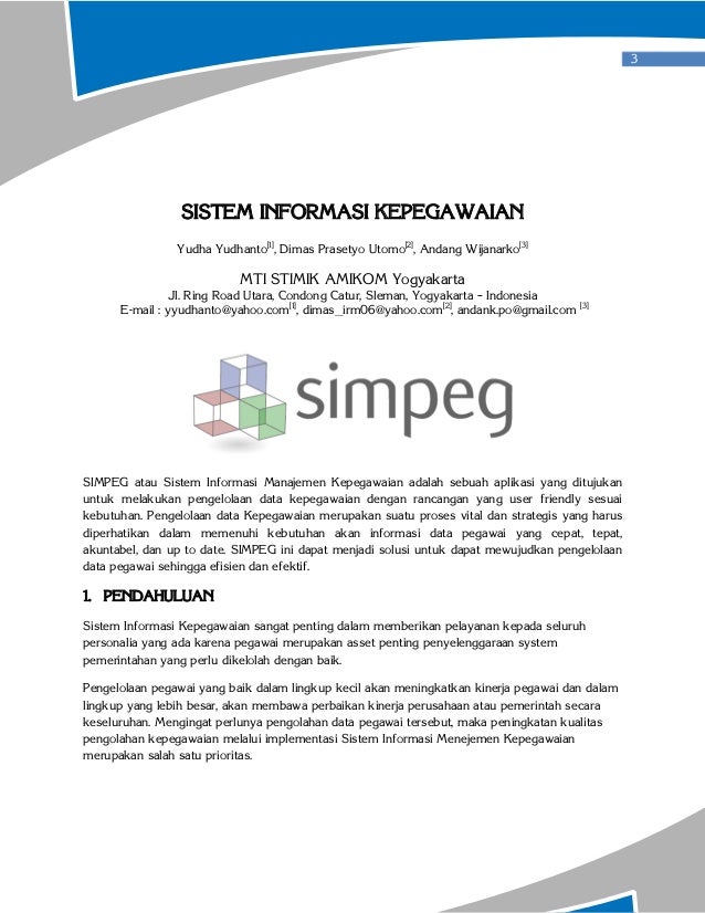 Skripsi Sistem Informasi Manajemen Kepegawaian Pejuang Skripsi