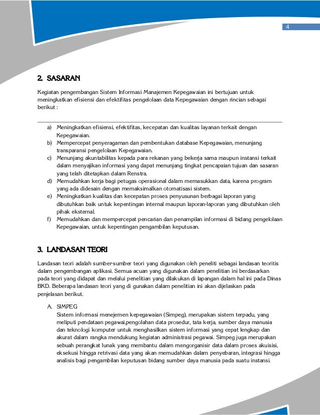Aplikasi sistem informasi kepegawaian full size