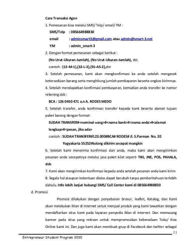 Proposal usaha-pmw-2010-ok Proposal usaha-pmw-2010-ok