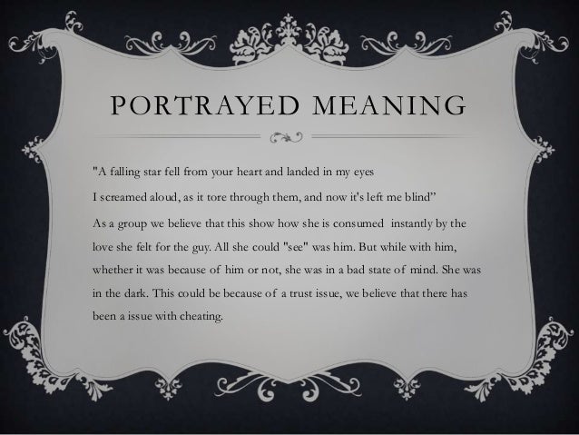 photo Portrayed Meaning proposal