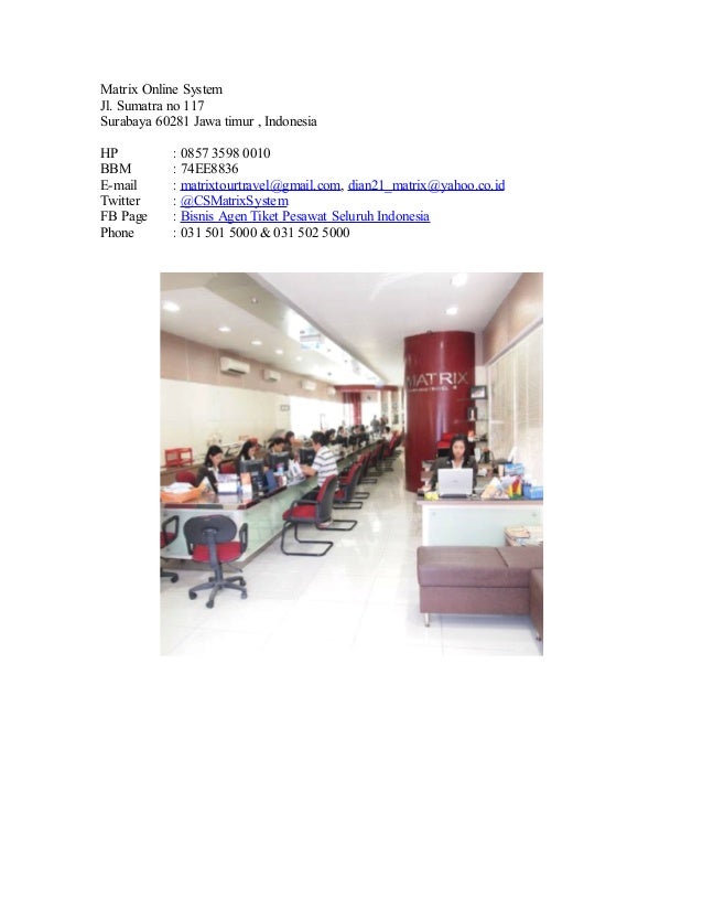 Proposal Agen Tour & Travel Matrix Online System
