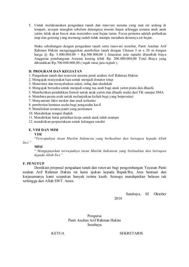 Contoh Proposal Santunan Anak Yatim Dan Dhuafa – bonus