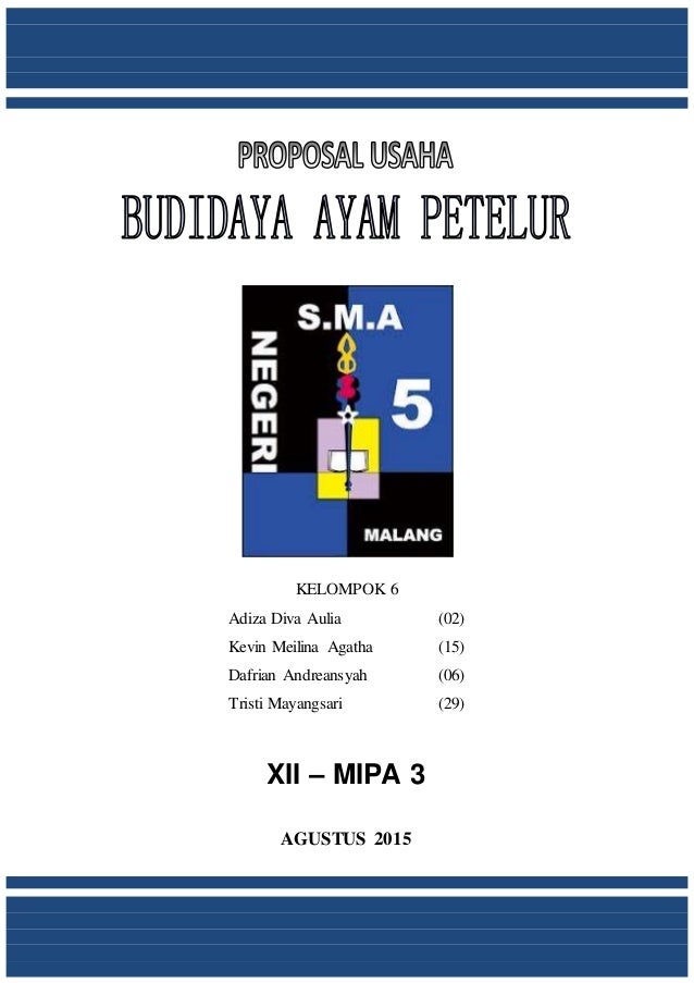 Contoh Proposal Usaha Budidaya Ayam Petelur  KEWIRAUSAHAAN