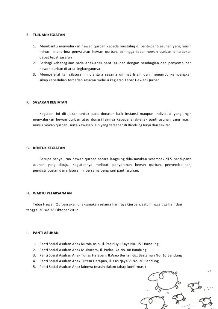 Contoh Surat Penawaran Hewan Qurban